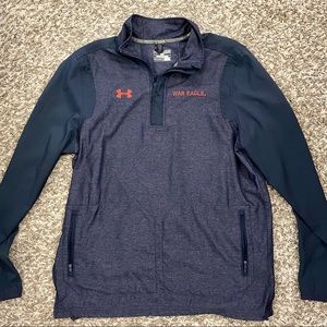 Auburn Under Armour Men’s 1/4 Zip Navy Blue Medium Pull Over.